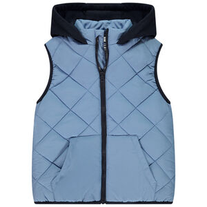 Mouwloze fleece doudoune met kap voor jongens 