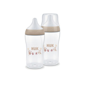 Lot de 2 biberon Perfect Match 260 ml taille M - Singe 