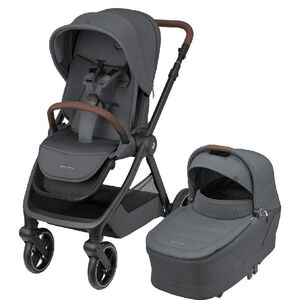 Poussette Oxford Plus + nacelle Twillic Graphite 
