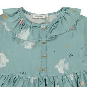 Tunique manches longues imprimé colombes pour fille 