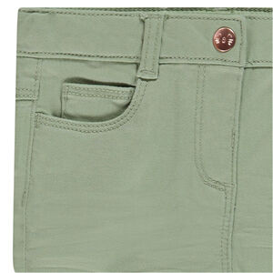 Slim fit uni stofbroek 