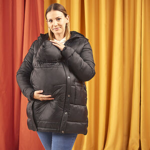 Doudoune évolutive longue et matelassée pour femme 