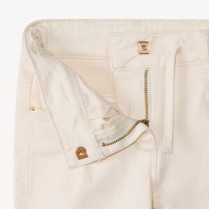 Jean large uni avec cordon pour fille 