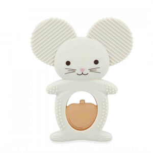 Duo bijtring en koelring Muis Wit 