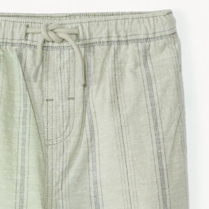 Pantalon droit en toile à rayures verticales pour bébé garçon 