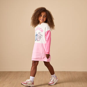 Robe en molleton effet colorblock avec print Stitch Disney pour fille 