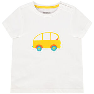 T-shirt manches courtes avec patch brodé pour bébé garçon 