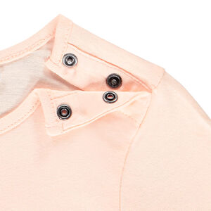 T-shirt manches courtes à message pour bébé fille 