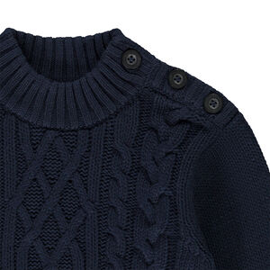 Pull en tricot à jeux de mailles pour enfant garçon 