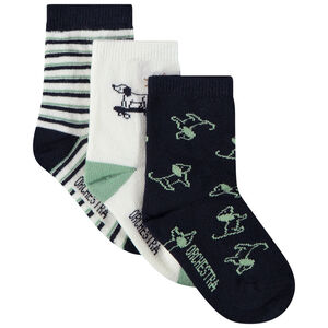 Lot de 3 paires de chaussettes Little Trip in London pour bébé garçon 