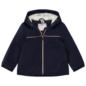 Coupe-vent à capuche effet satiné pour bébé fille 