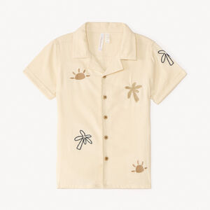 Korte mouw shirt met fantasie borduursel voor babyjongen 