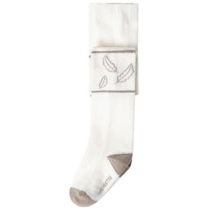 Dikke jacquard gevederde panty