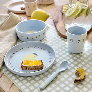 Set de vaisselle en cellulose pour enfant Happy Fruits Lemon 