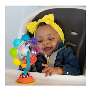 Regenboog Light-Up en spinning met zuignap 