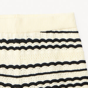 Ensemble 2 pièces débardeur + short en tricot à rayures fille 