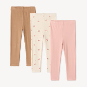 Set van 3 babymeisjes onderbroeken, effen en met leuke prints. 