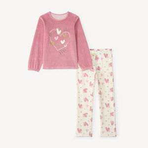 Pyjama 2-delig in velours voor meisjes 