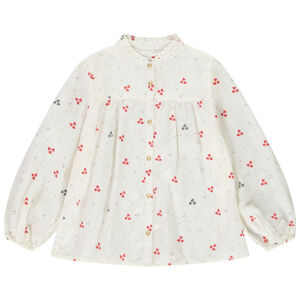 Pofmouwen bloemenprint blouse voor meisjes 