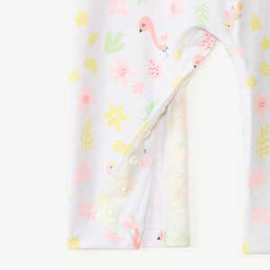UV-bestendige badoverall met flamingoprint voor meisjes 
