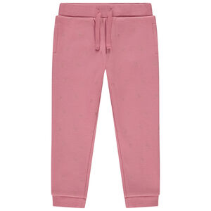 Joggingbroek van fleece met knopen voor meisjes 