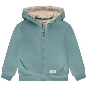 Gilet in fleece gevoerd met sherpa voor jongen 