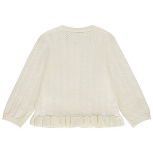 Gebreid vest met ruches meisjes 