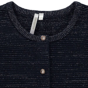 Gilet en tricot fantaisie scintillant pour bébé fille 