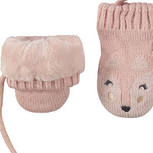Wanten met dierenpatroon voor babymeisje 