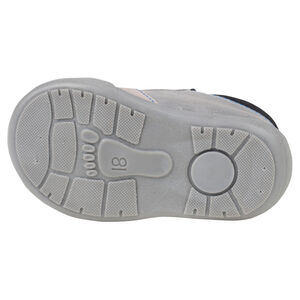 Bottillons en cuir suédé à lacets avec empiècements contrastés 