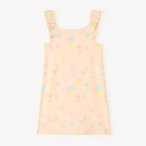 Nachthemd met volantbandjes en fantasiedruk voor meisjes 