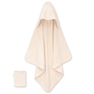 Cape de bain + gant de toilette 75x75cm P'titlu 
