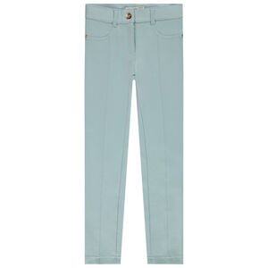 Broek skinny milano met vlinderborduursel voor meisjes 