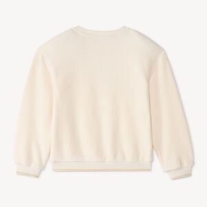 Fleece sweater semi-oversize voor meisjes 