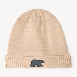 Bonnet garçon doublé polaire badge gomme ours 