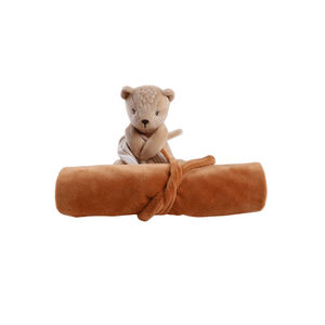 Doudou Kendi XXL en veloudoux "Ma première couverture" 