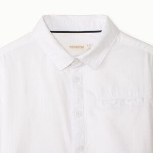 Overhemd met lange mouwen en afneembare stropdas voor jongens 