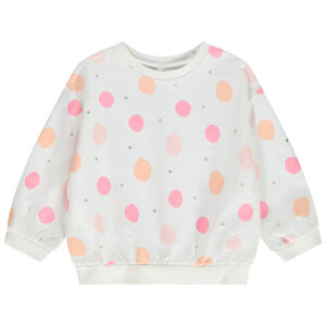 Sweat oversize imprimé fantaisie pour bébé fille 