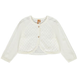 Gilet à manches longues en tricot fantaisie pour bébé fille 