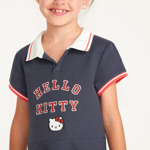 Robe tennis fille à manches courtes avec broderie Hello Kitty 