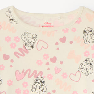 Pyjama 2-delige met lange mouwen voor meisjes met Stitch Disney-print 