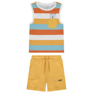 Set van 2 delen met gestreept hemdje voor babyjongen 