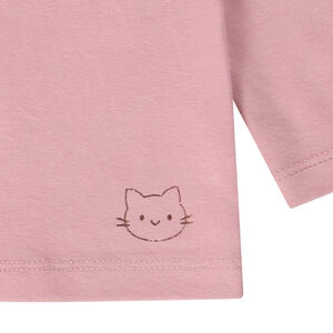 Lot de 2 sous-pulls fantaisie col cheminée pour bébé fille 