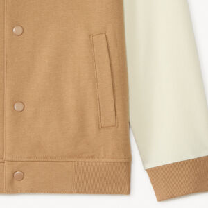 Veste teddy molleton à patch bouclette garçon 