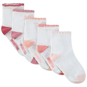 Set van 5 paren van feston sokken voor meisjes 
