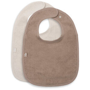 Set van 2 slabben in badstof Sand-Milky Coffee 