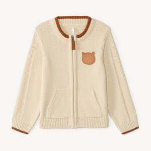 Gilet zippé en tricot bébé garçon 