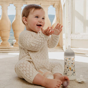 Biberon avec tétine symétrique SX Pro L 360ml Wonderland bleu 