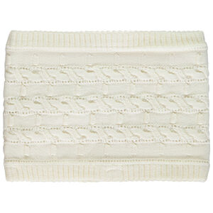 Snood uni en tricot fantaisie avec doublure sherpa pour fille 