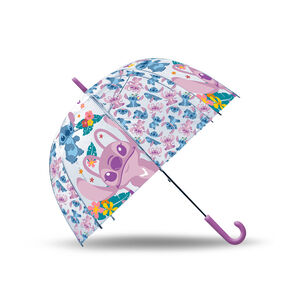 Parapluie dôme transparent Ø 46 cm Stitch & Angel Disney 